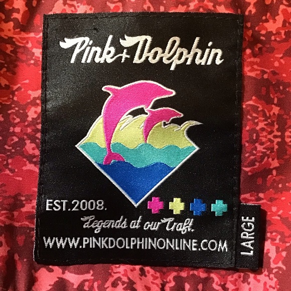 Pink Dolphin Mens Retro Lettermans Jacket Size L Varsity Bomber Streetwear Camo - Picture 7 of 13